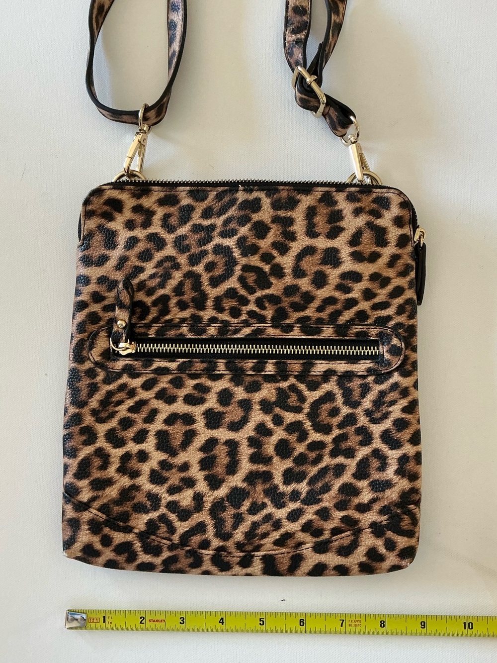 Litt Crossbody by PurseN Leopard Print Bag Lighted Interior RFID Travel Purse - Picture 14 of 16